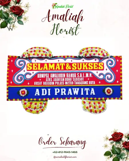 Papan Bunga Ucapan Selamat Krayan